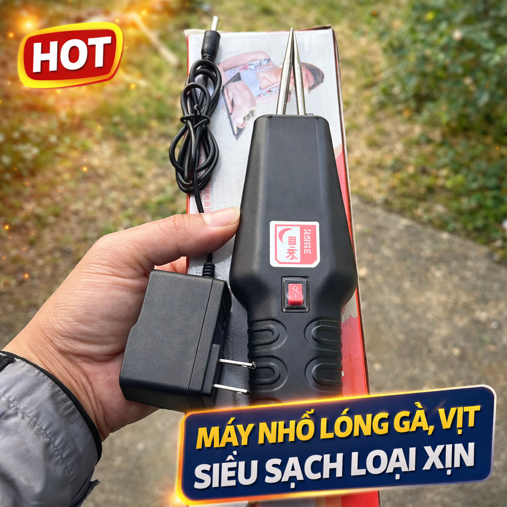 Máy Nhổ Lông Gia Cầm Cầm Tay Tích Điện – Động Cơ Kép Khỏe, Hàng Xịn Có Sạc, đồng hồ treo tươpngf