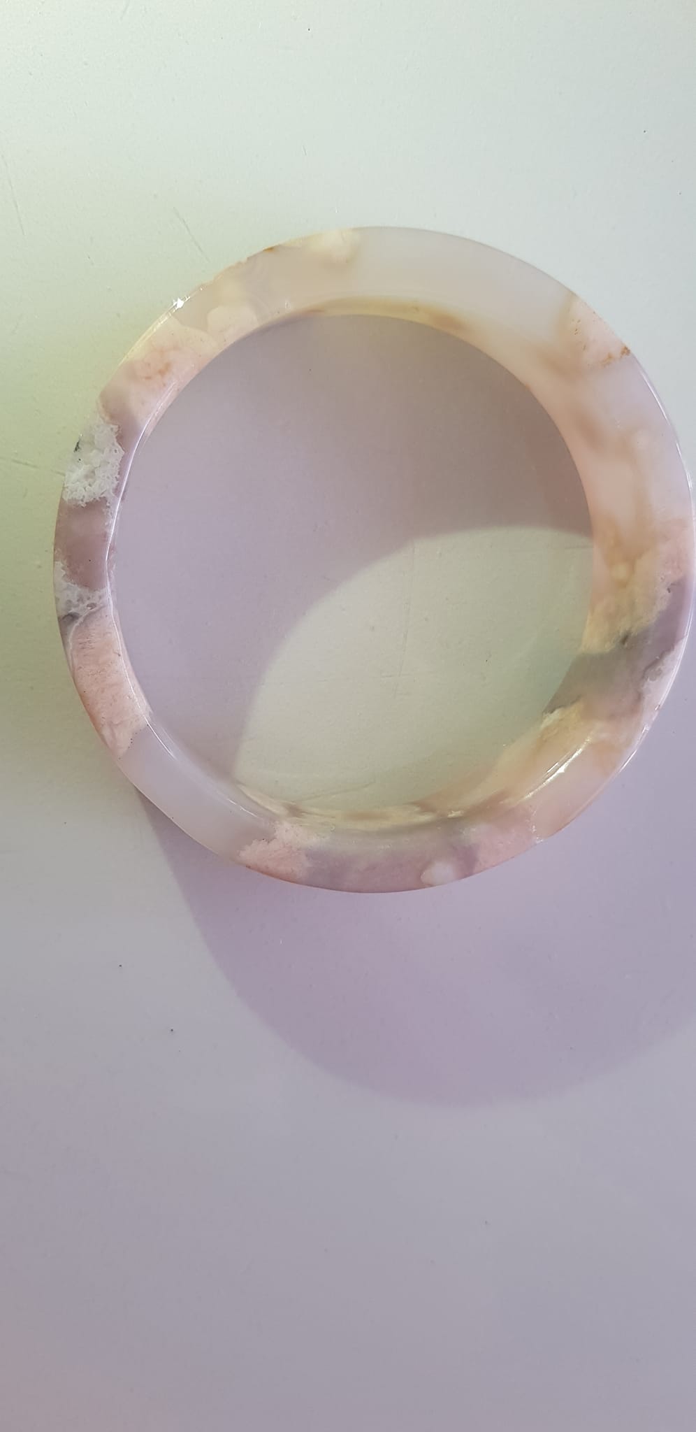 Vòng tay Nữ Mã Não Bản Vuông bông rau câu Ni 50mm x cao 13mm x dầy 5mm Nữ 45kg - 50kg đeo đẹp xinh tay lắm ạ