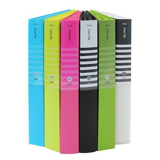 Bìa 40/60 lá Plus có ngăn giữa nhiều màu