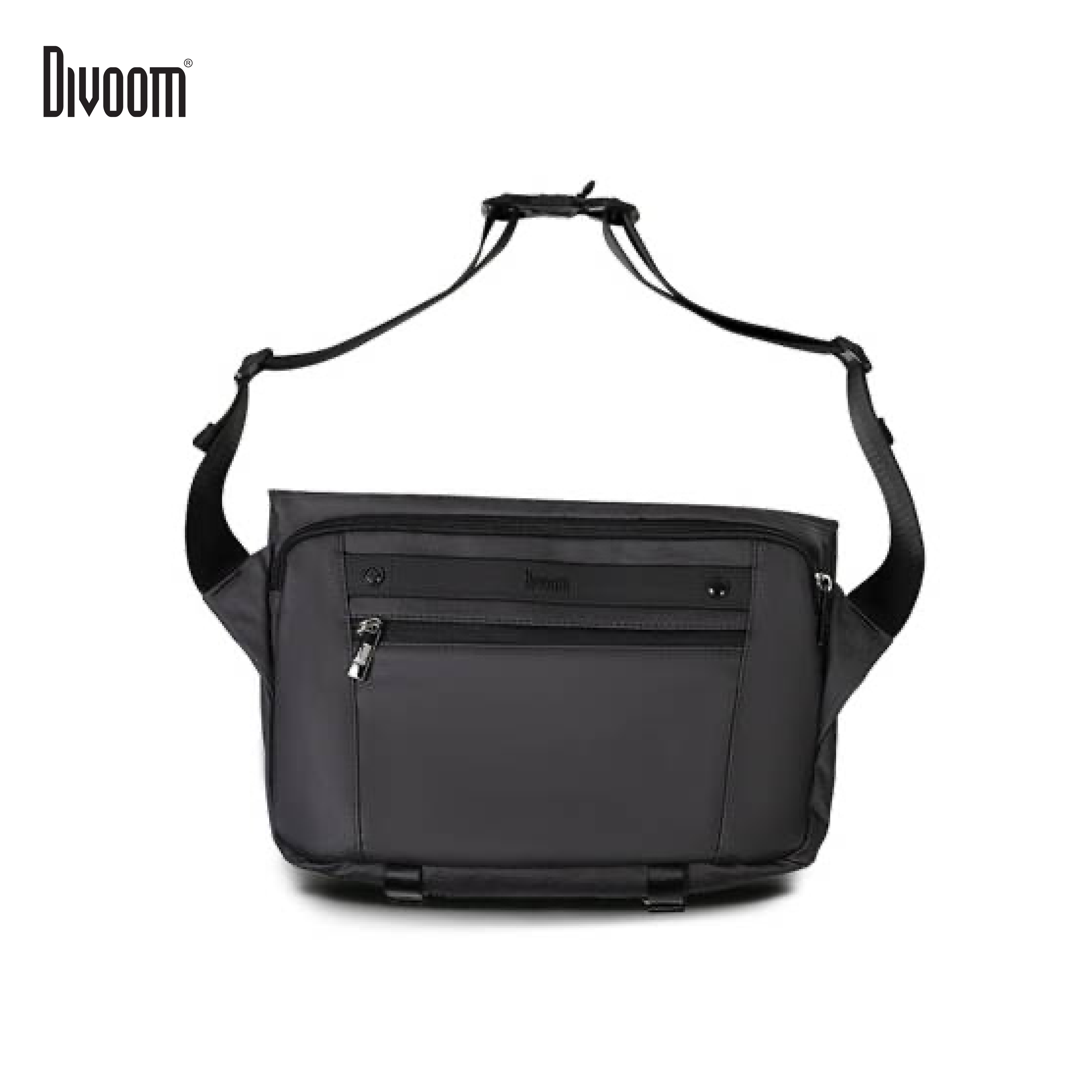 Túi đeo chéo DIVOOM Pixoo Slingbag-V hiển thị màn hình LED, có thể đựng Laptop/iPad 11 inch - Hàng chính hãng