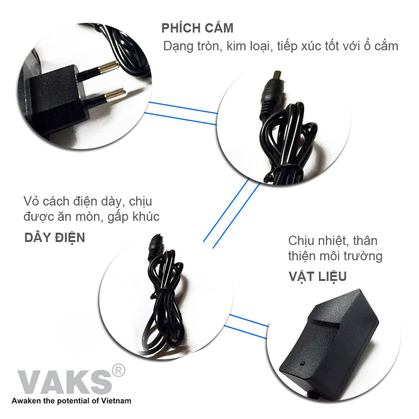 Adapter nguồn WX-0610 chuyển điện từ 110V-220VAC sang 6VDC 1A - Jack cắm chuẩn 5525 - Đủ công suất