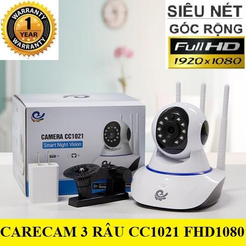 CAMERA CARECAM 3 RÂU FHD1080 - 2.0Mps - Đàm thoại hai chiều rõ ràng hỗ trợ thẻ nhớ lên tới 128Gb