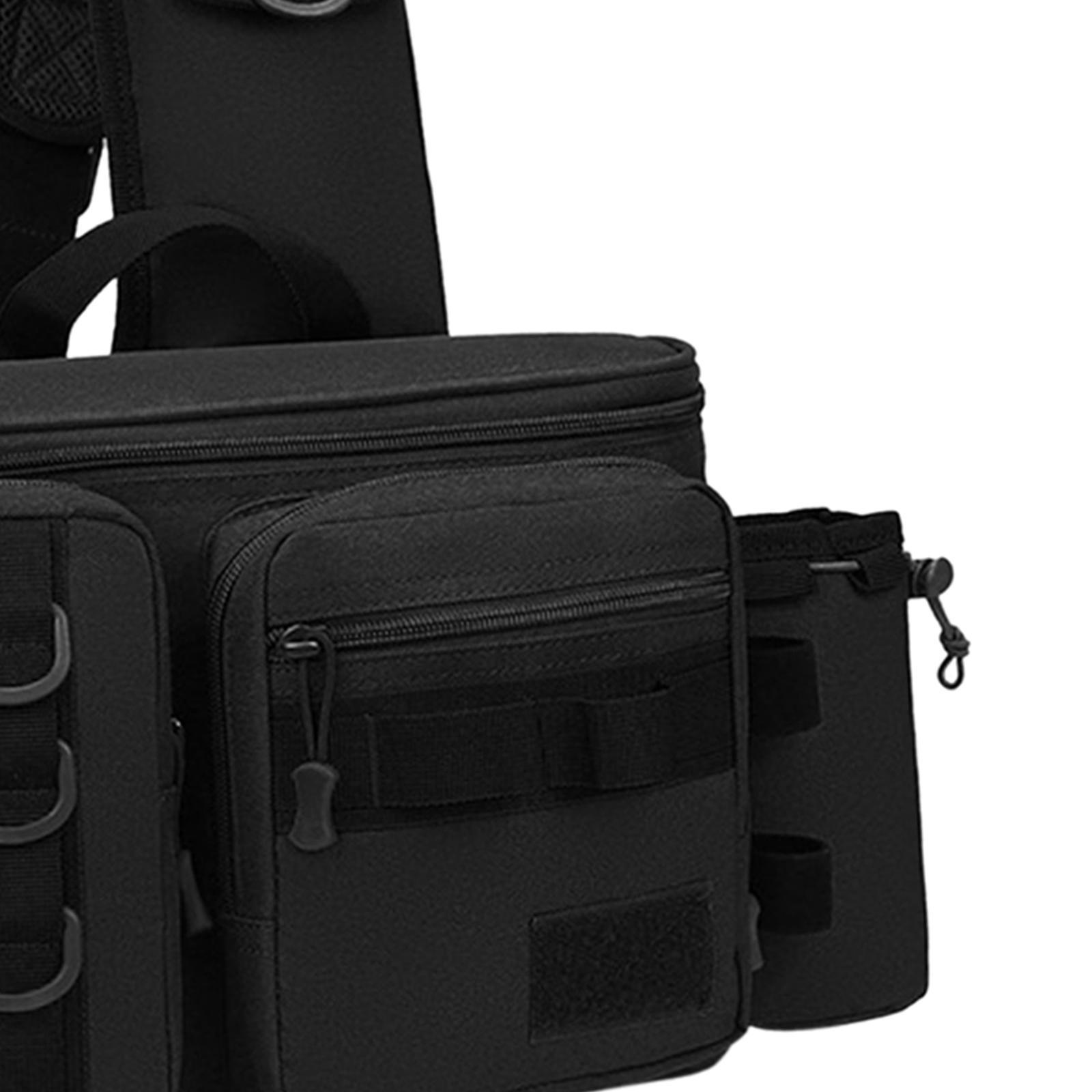 Fishing Tackle Bag Rod Holder Carry Case Bag Chest Pack for Men Women Hiking