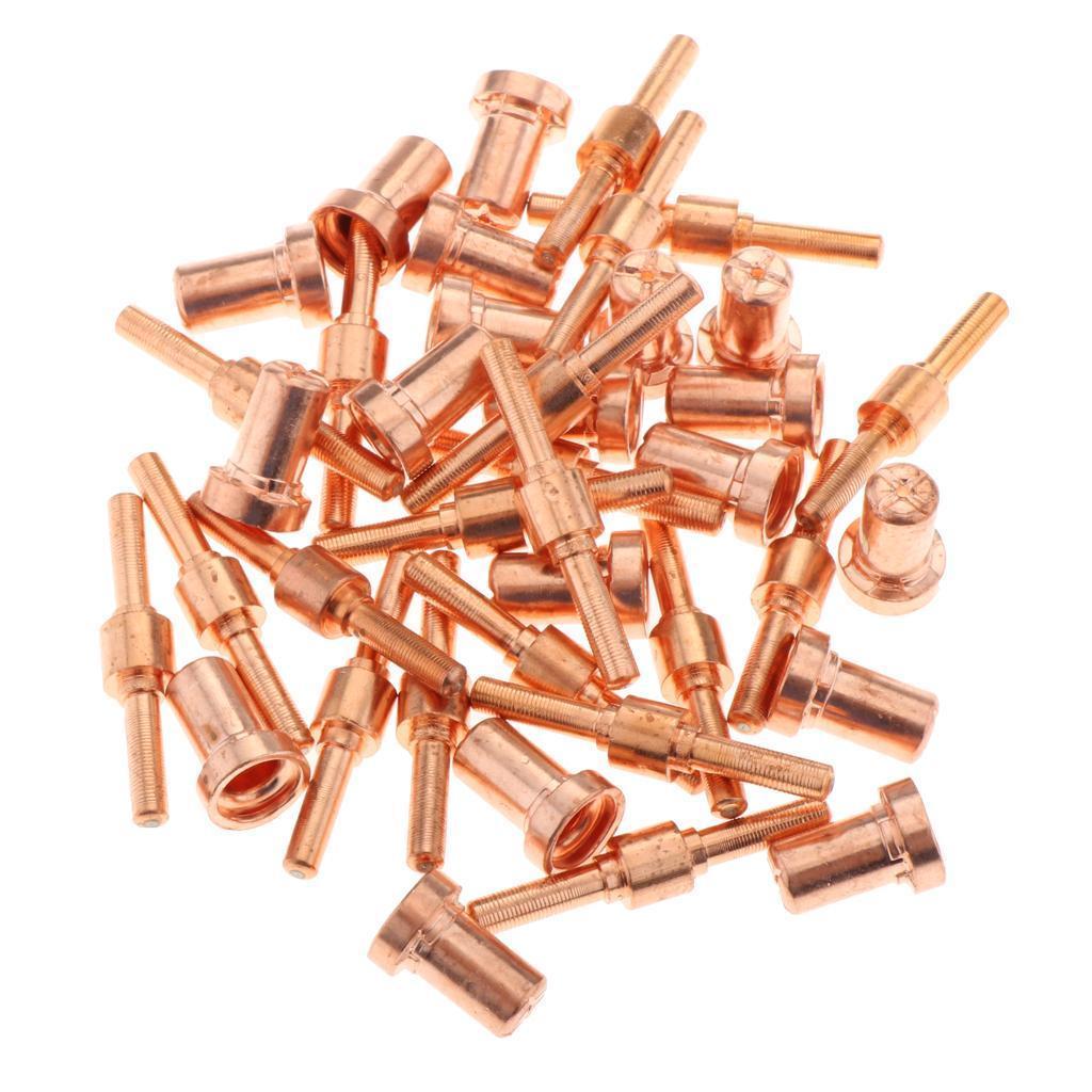 40pcs 40A Extended Plasma Cutting Consumables Torch Nozzle