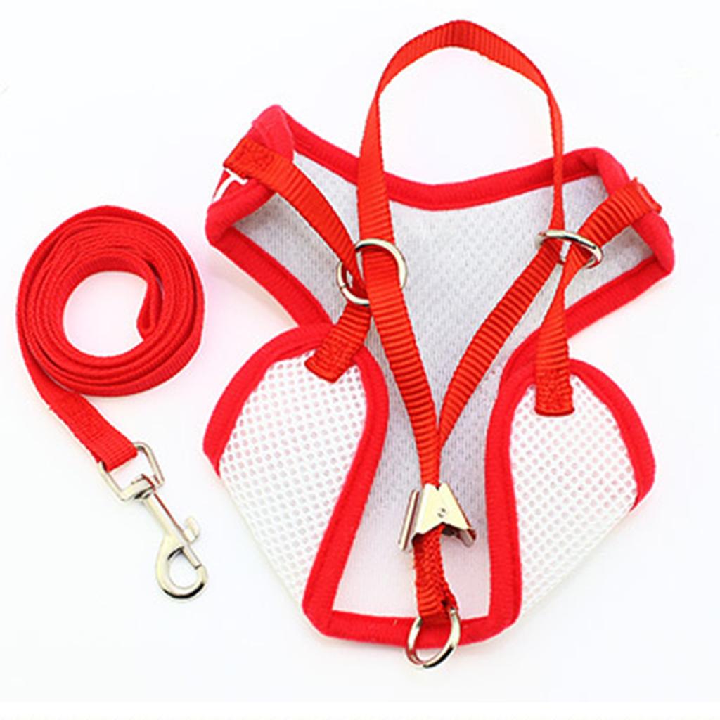 Adjustable Dog Leash Puppy Harness Vest with Handle for Small Dog ##1