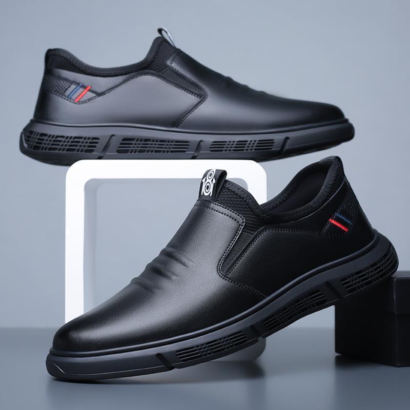 LCRTZKG Thương hiệu mới Giày da nam Casual Giày nền thoáng khí Giày mùa hè Bao gồm giày mềm Giày lái xe Giày thể thao nam