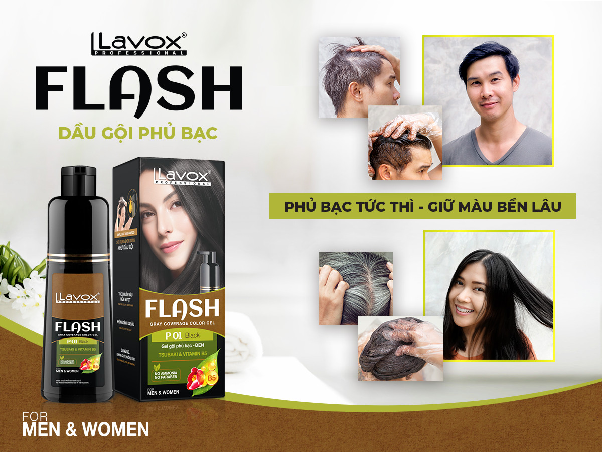 GEL GỘI PHỦ BẠC FLASH 200ML