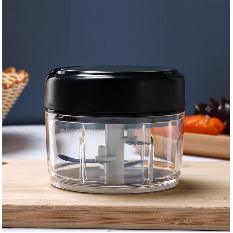 Máy Xay Mini Đa Năng Kéo Cầm Tay, Xay Hành Tỏi, Rau Củ, Thịt, Đồ Ăn Dặm Cho Bé, Tiện Dụng Trong Gia Đình. Takyhome 5205 - Hàng Nhập Khẩu