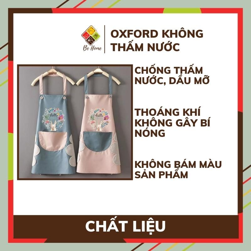 Tạp Dề Hình Hoa Chống Thấm Nước Và Dầu Tiện Lợi