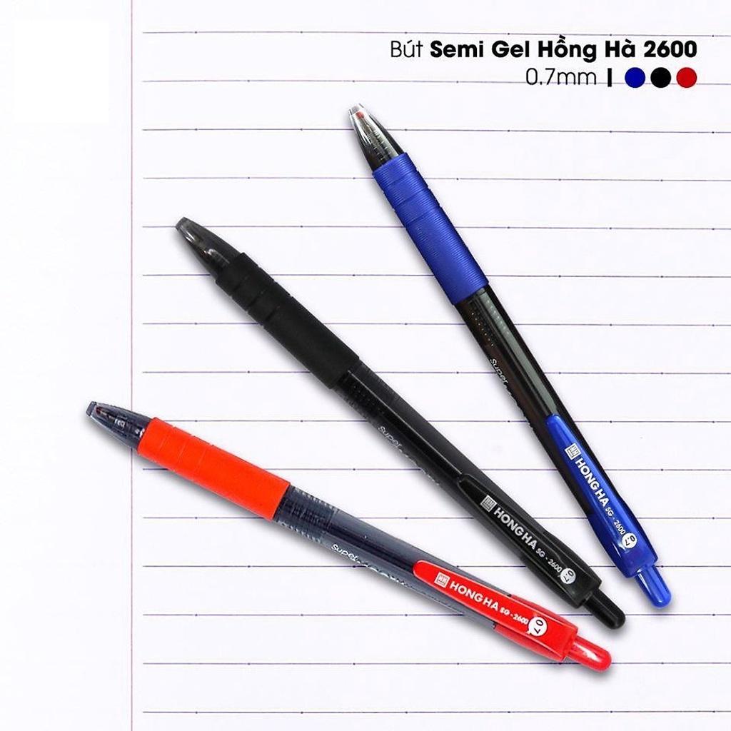 [TẶNG BÚT NHỚ DÒNG] Hộp 12 bút bi Hồng Hà SG-2600 nét 0.7mm (Bút bi Hồng Hà 2600)