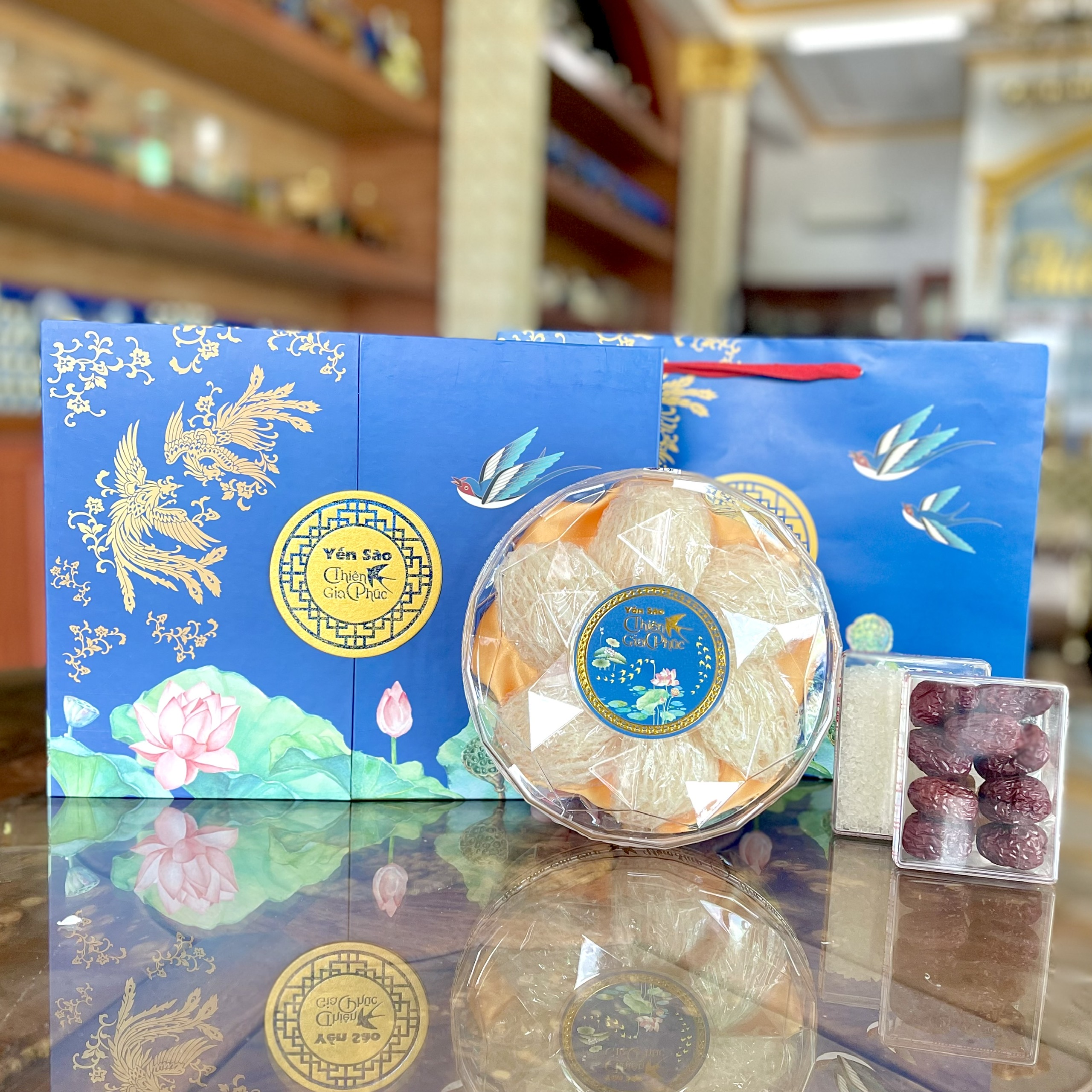 Yến Tinh Chế [Thiên Gia Phúc] 50g - Tặng kèm đường phèn, táo đỏ, hạt chia