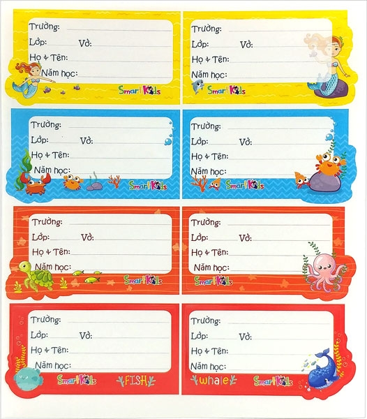 Nhãn Vở Smart Kid Mermaid SK-LP202