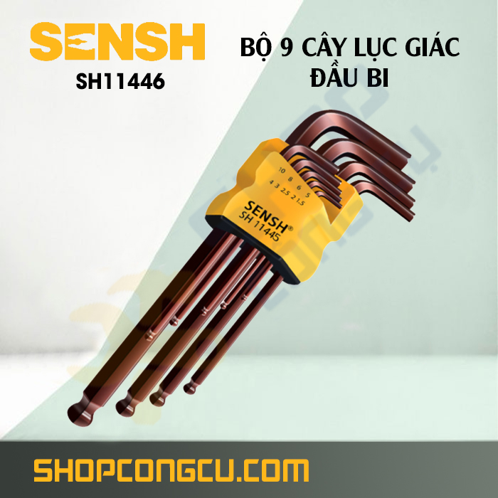 Bộ lục giác bi 9 cây công nghiệp Sensh SH11446