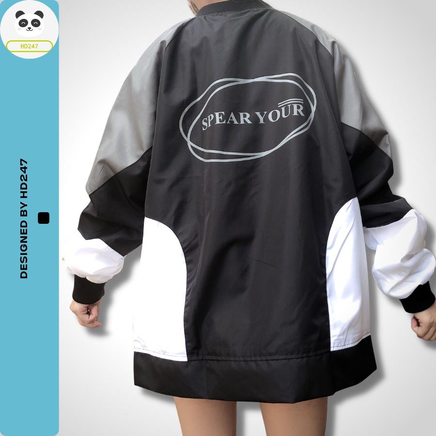 Áo Khoác Dù SPEAR YOUR Nam Nữ Ulzzang Unisex Form Rộng Bomber Jacket