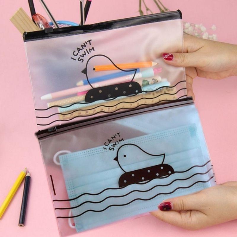 Túi Zip Lụa Mờ Đựng Đồ