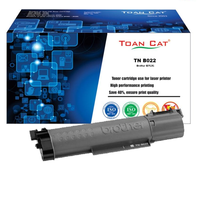 Hộp mực in Toàn Cát TN-B022 dùng cho máy in Brother B7535 - HÀNG CHÍNH HÃNG