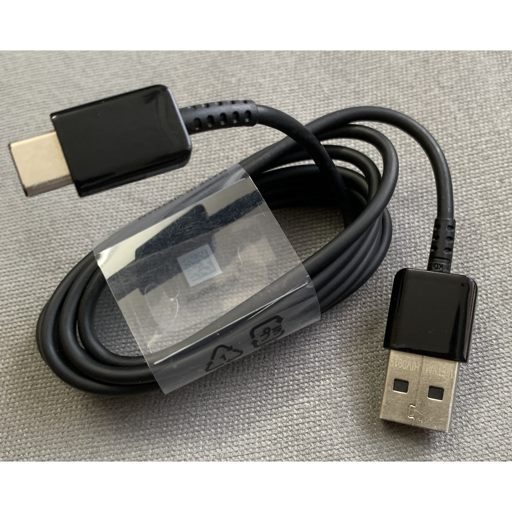 Cáp dữ liệu,cáp sạc nhanh USB S8,S9 Type C màu đen,  dùng cho máy Samsung, Huawei, Oppo Dài 1.2m