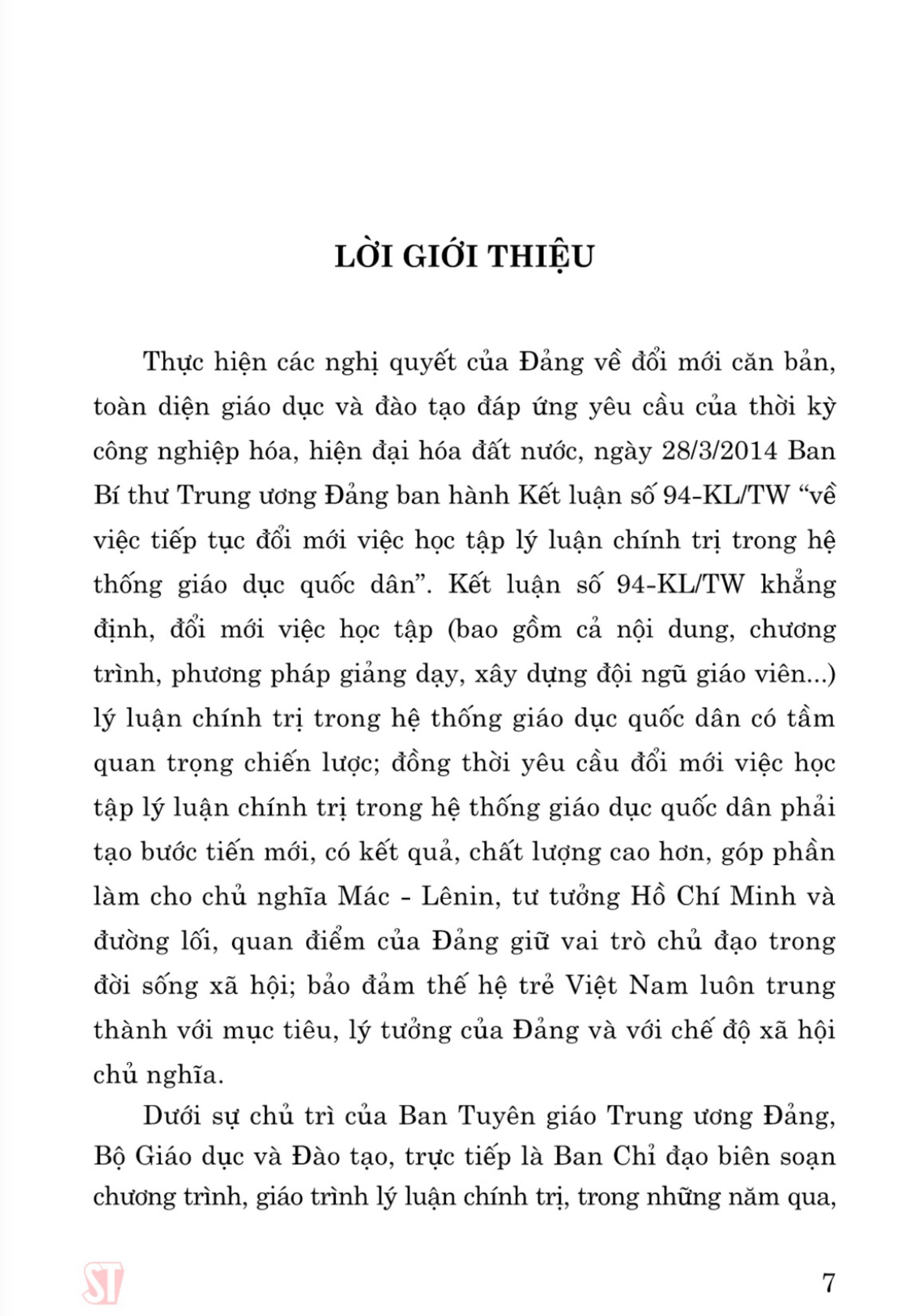 Giáo trình Kinh tế chính trị Mác - Lênin (Dành cho bậc đại học hệ không chuyên lý luận chính trị) - bản in 2024