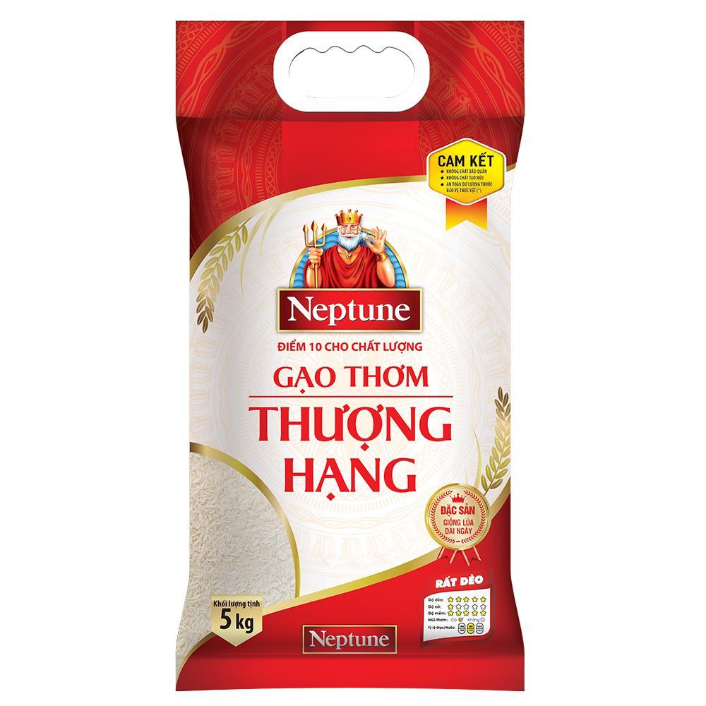 Gạo Neptune Thơm Thượng Hạng Túi 5kg