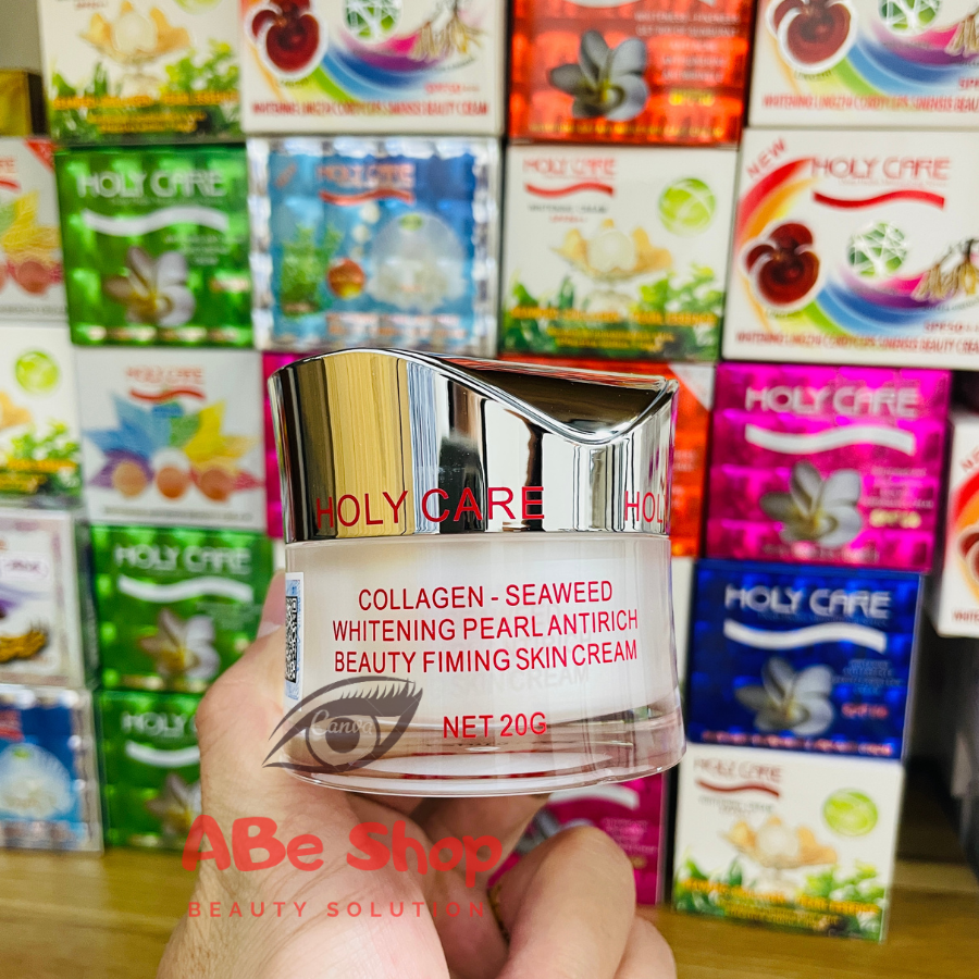 KEM HOLY CARE NGỌC TRAI COLLAGEN RONG BIỂN 20G ( Làm trắng - Chống nhăn - Chống lão hoá )