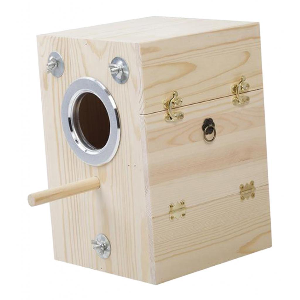 Acituna Gỗ Nhà Chim Chim Làm Tổ Hộp Cockatiel Sinh Sản Làm Tổ Chim Aviary Lồng