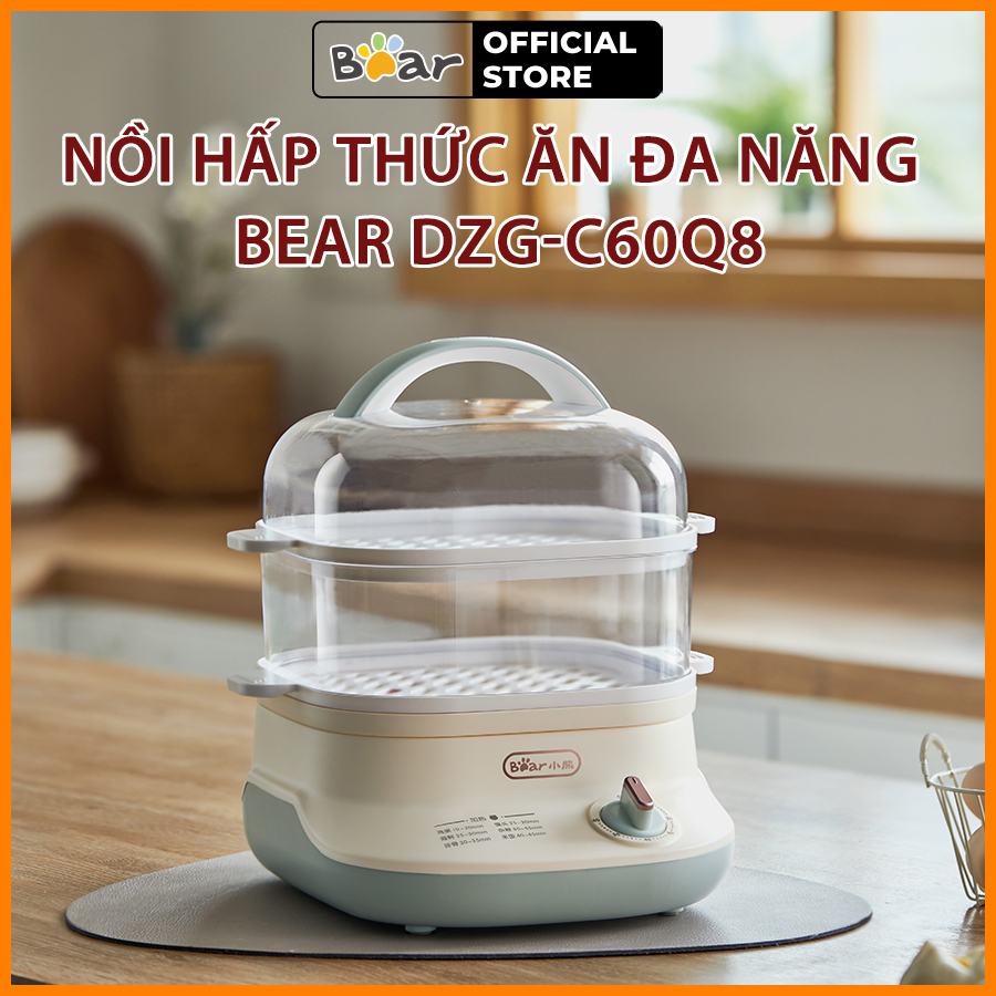 Nồi hấp thức ăn đa năng Bear DZG-C60Q8 - Hàng Chính Hãng