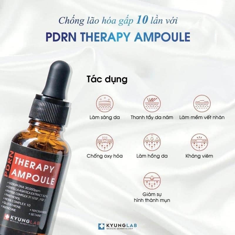 Tinh chất tế bào ngăn ngừa lão hóa da KYUNG LAB PDRN THERAPY AMPOULE 30ml Hàn Quốc
