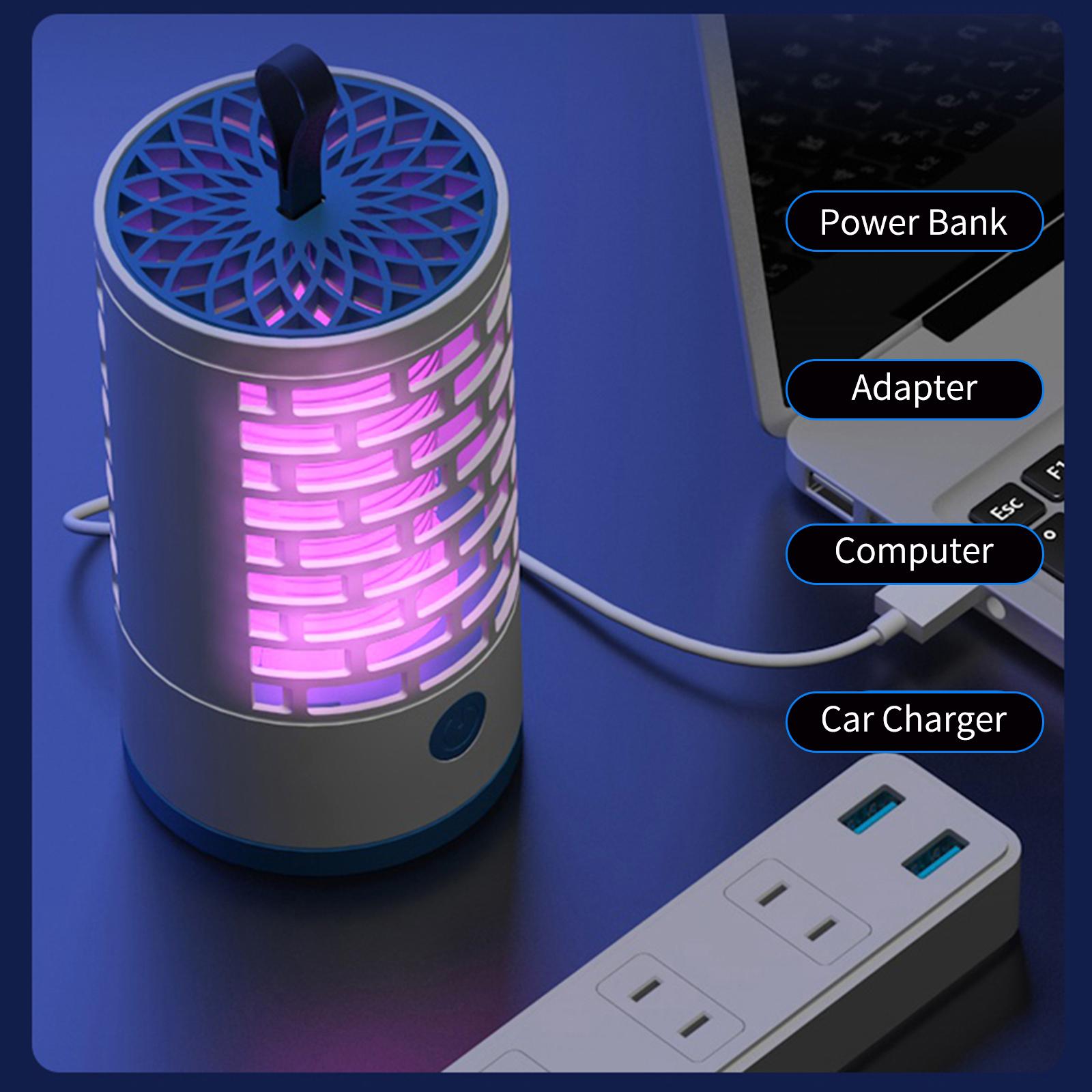 Máy Diệt Muỗi Usb Treo Đèn Bẫy Bọ Zapper