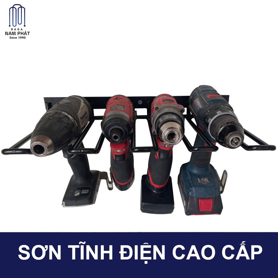 Kệ bắt tường chịu lực treo máy khoan, bắt vít