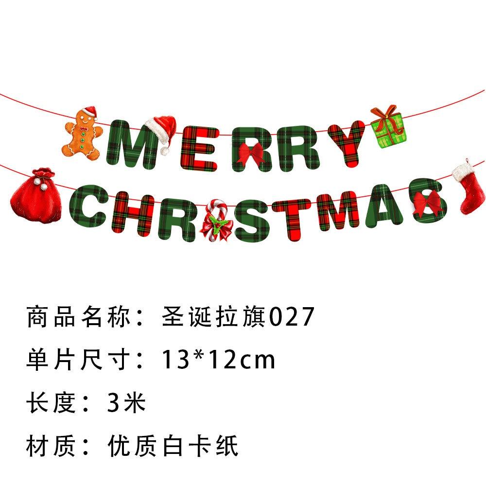 Dây cờ trang trí họa tiết hoạt hình giáng sinh