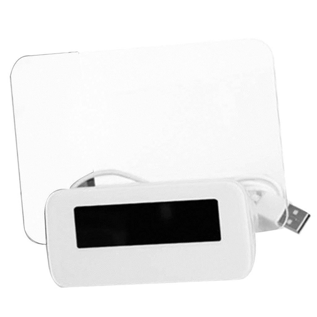 LED Digital Fluorescent Message Board Date Time Clock