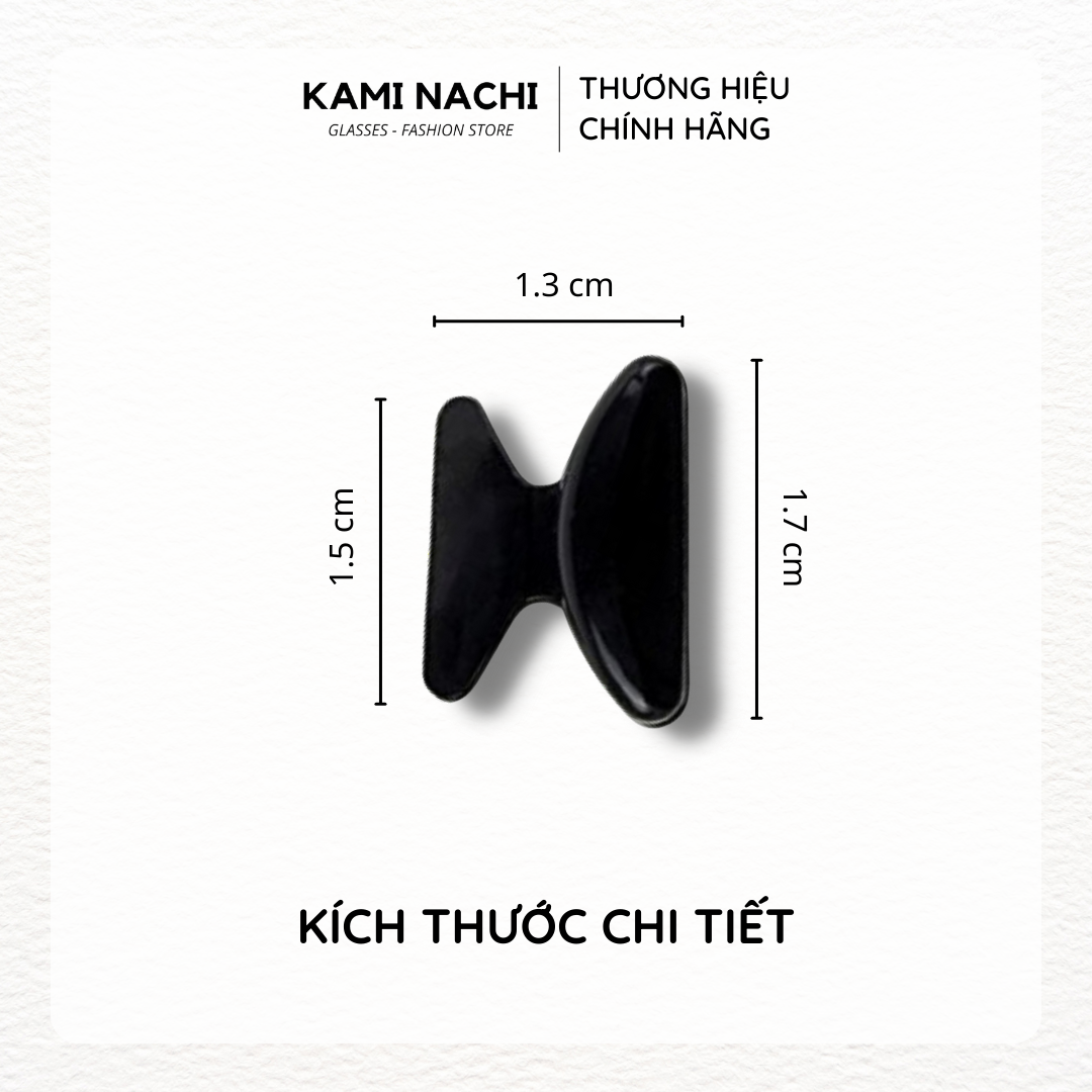 Bộ 2 miếng đệm mũi silicon hình cánh bướm có mặt dán keo cho mắt kính KAMI NACHI