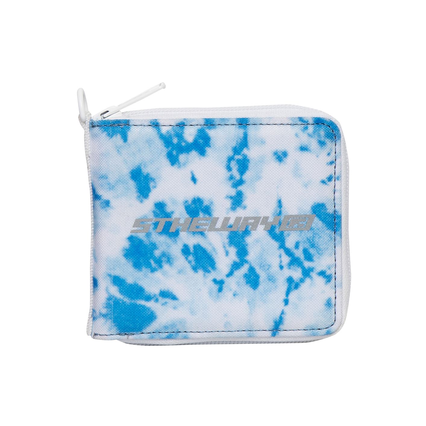 5THEWAY /tie dye/ 3 - SIDED ZIP SQUARE WALLET in SKY aka Ví Ngắn Xanh