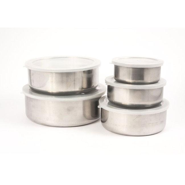 Bộ 5 hộp đựng thực phẩm inox