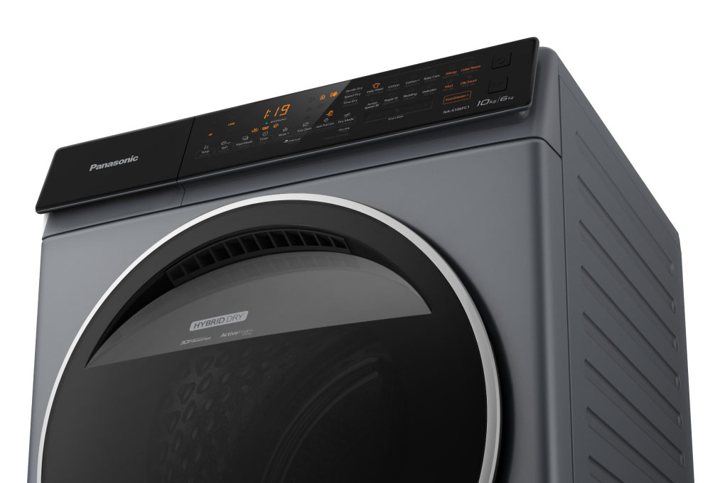 Máy giặt sấy Panasonic Inverter 10kg NA-S106FC1LV lồng ngang - Hàng chính hãng - Giao tại Hà Nội và 1 số tỉnh toàn quốc
