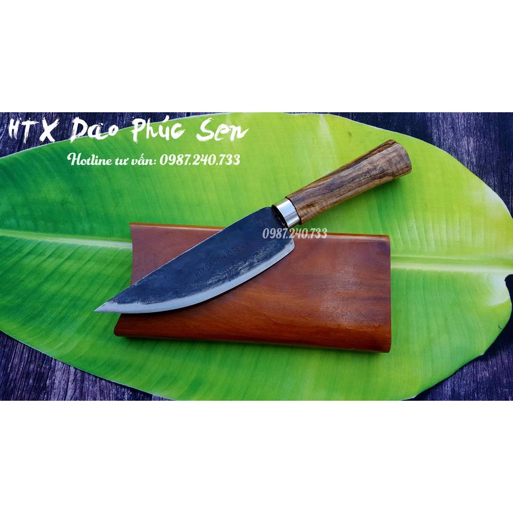 Dao Phúc Sen - Dao bầu lọc cán gỗ 20 (DAO PHÚC SEN RÈN THỦ CÔNG)