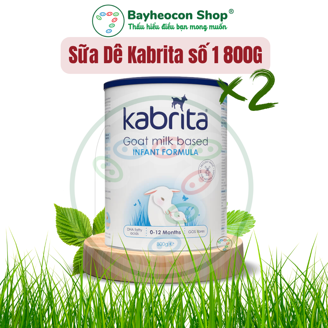 [DATE 2026 - MUA 1 TẶNG 1] Combo 2 lon Sữa dê Kabrita Số 1 800g (0-12 tháng)