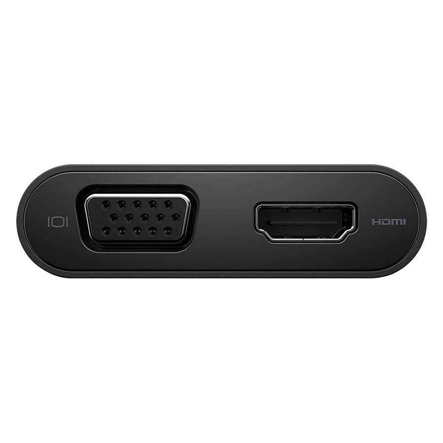 Bộ chuyển đổi Dell DA200 - USB-C to HDMI/VGA/Ethernet/USB 3.0 - Hàng Chính Hãng