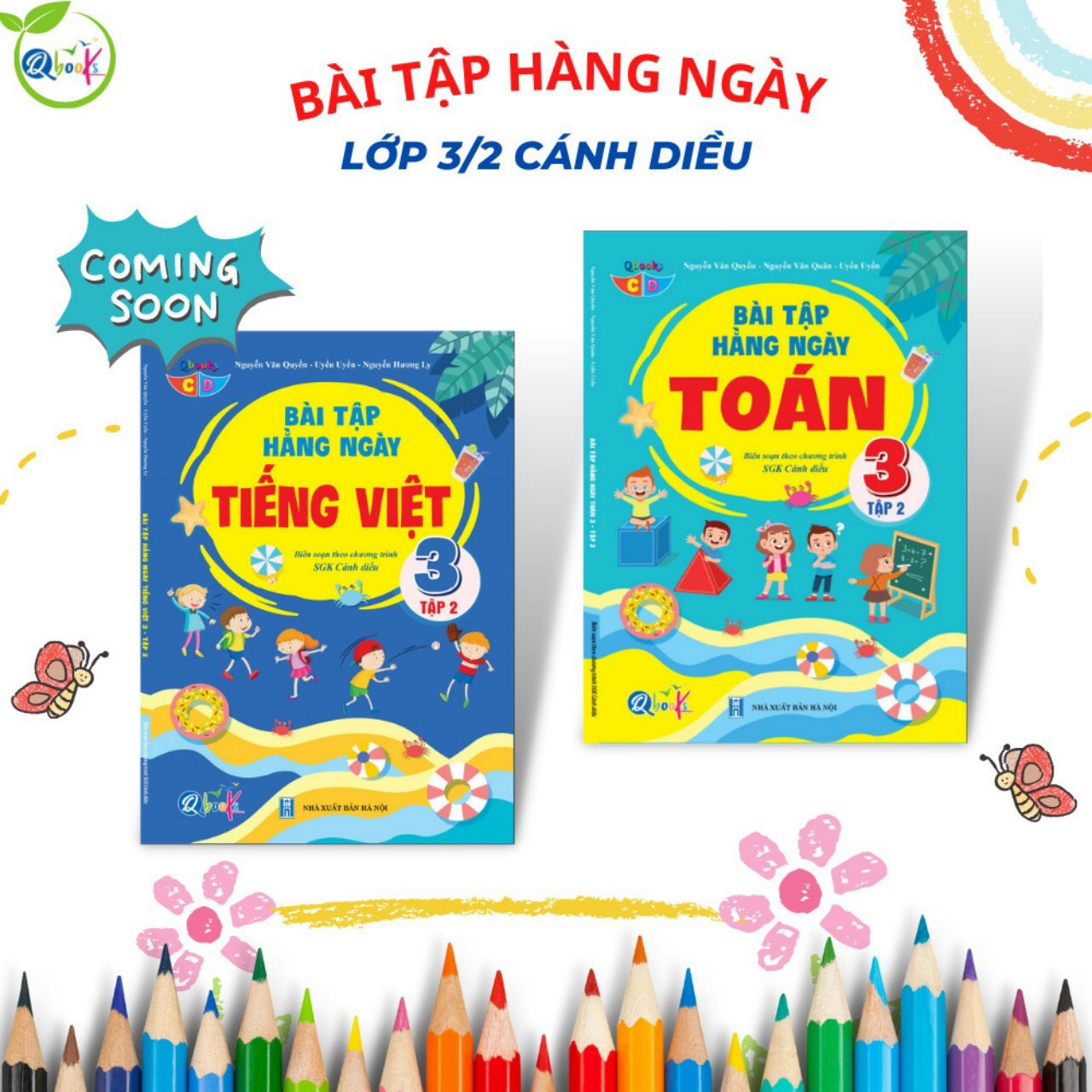 Sách - Combo Bài Tập Hằng Ngày Toán và Tiếng Việt Lớp 3 - cánh diều  - Tập 1, 2 (2 cuốn)