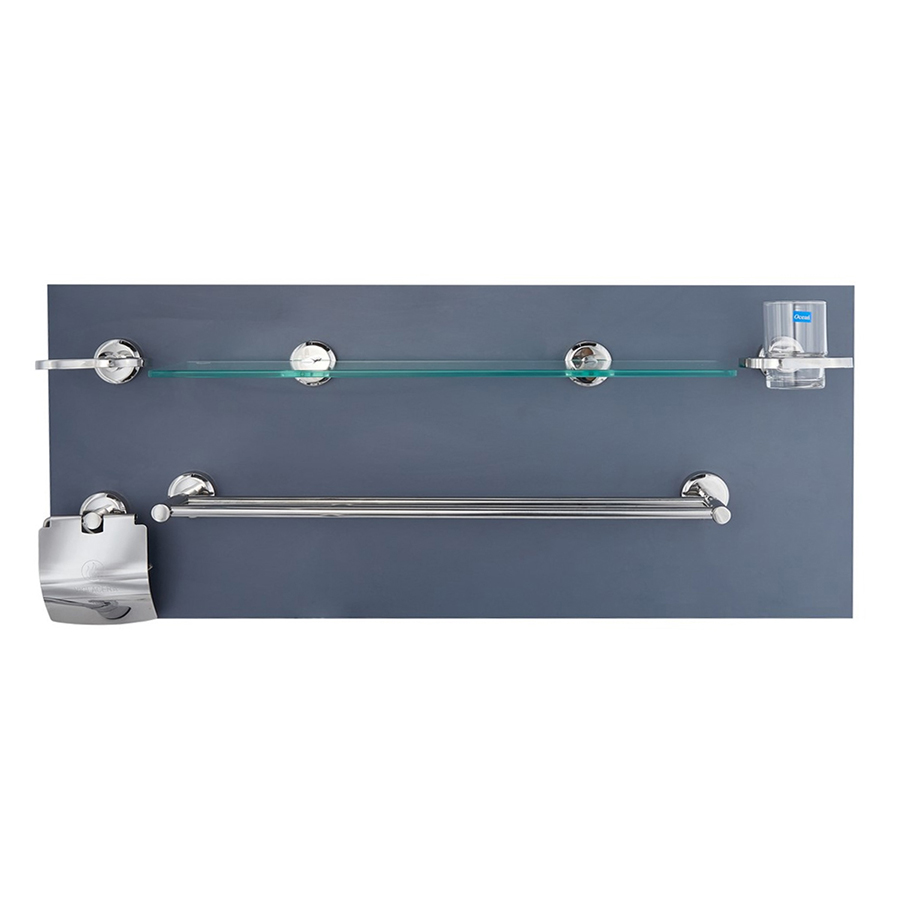 Bộ phụ kiện phòng tắm 5 món Viglacera VG98, chất liệu inox 304 bền đẹp, đạt chuẩn chất lượng quốc tế - Hoa Sen Home - Hàng chính hãng