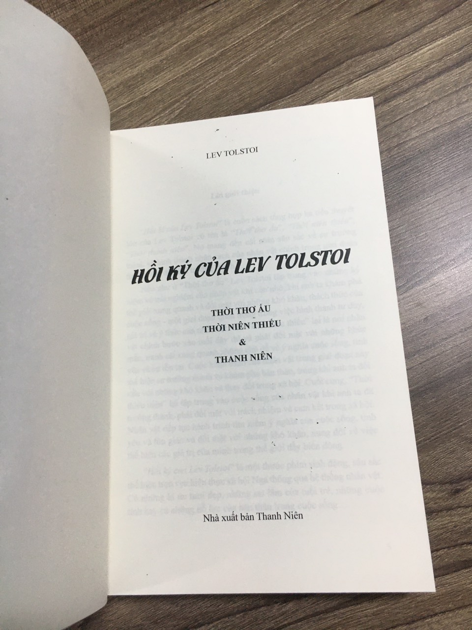 Hồi Ký của Lev Tolstoy – Lev Tolstoy