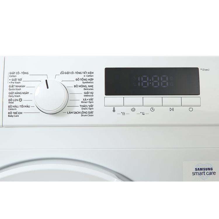 Máy Giặt Samsung Inverter 8.0Kg WW80T3020WW/SV - Cửa trước - Hàng chính hãng