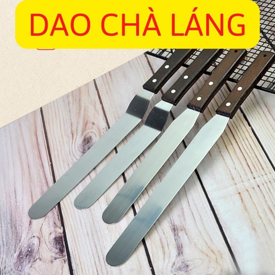 Dao chà láng THẲNG GẬP phết bánh kem sinh nhật gato cán gỗ