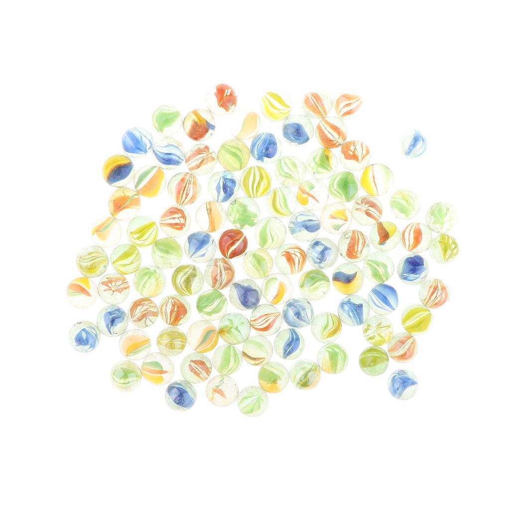 Set Of 100pcs Marbles Ball Glass Bead for Chinese Checkers Developmental Toy