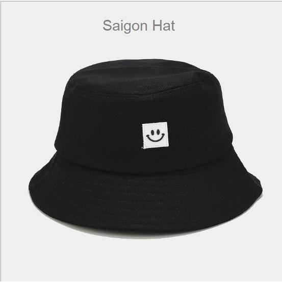 Mũ bucket nam nữ mặt cười nhỏ nón bucket tai bèo basic đơn giản SAIGON HAT