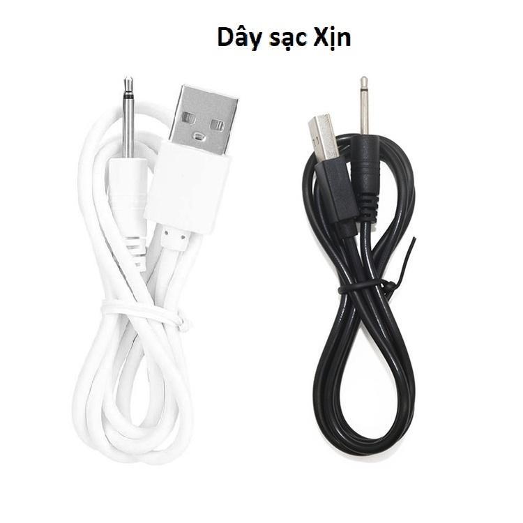 Dây sạc cho máy massage USB đầu kim aux, cho các loại máy massage mặt mắt body toàn thân đầu nhọn
