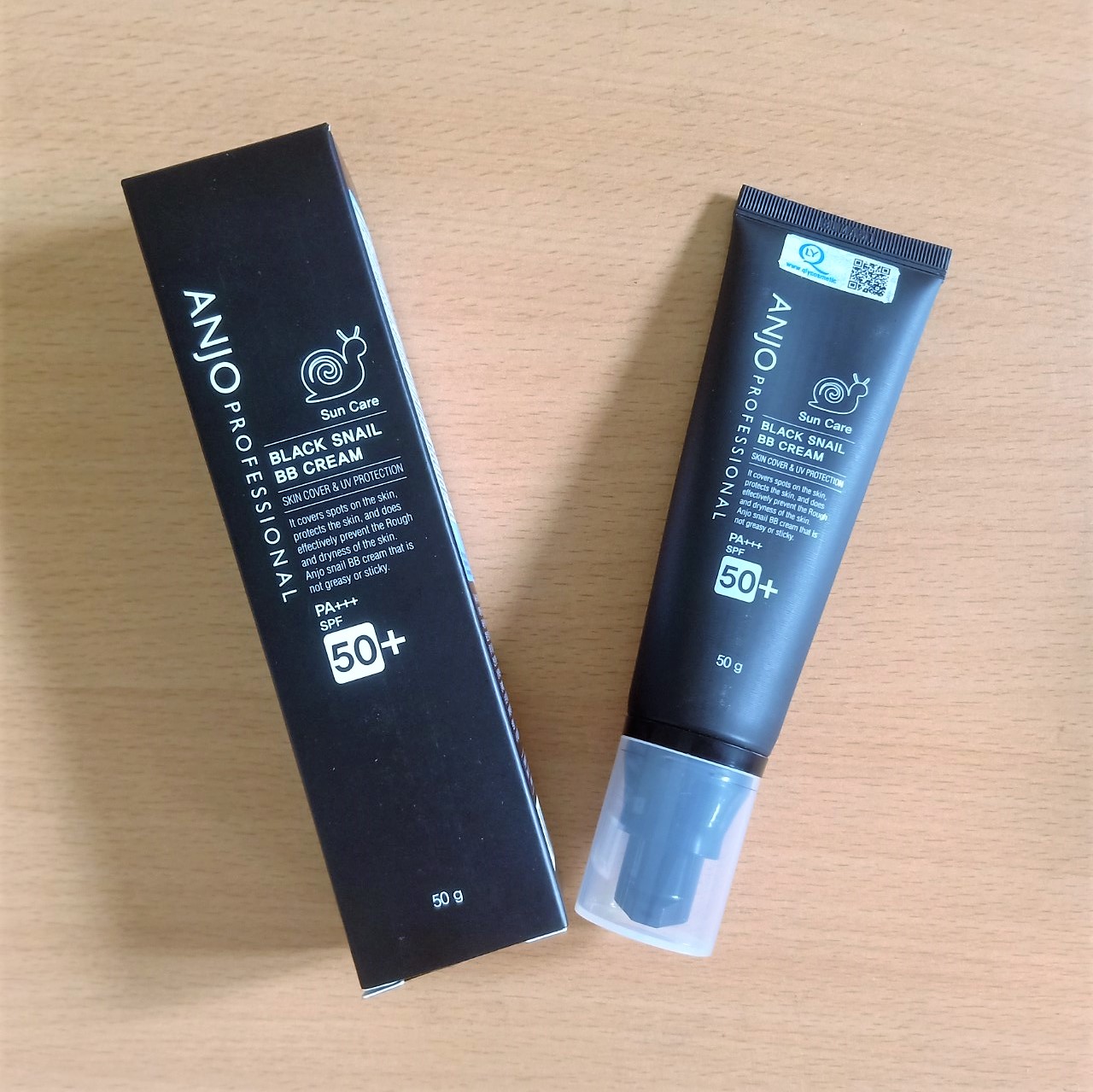 Kem nền BB trang điểm chống nắng, trắng mịn da, che khuyết điểm Hàn Quốc Anjo Professional Black Snail BB cream 50g