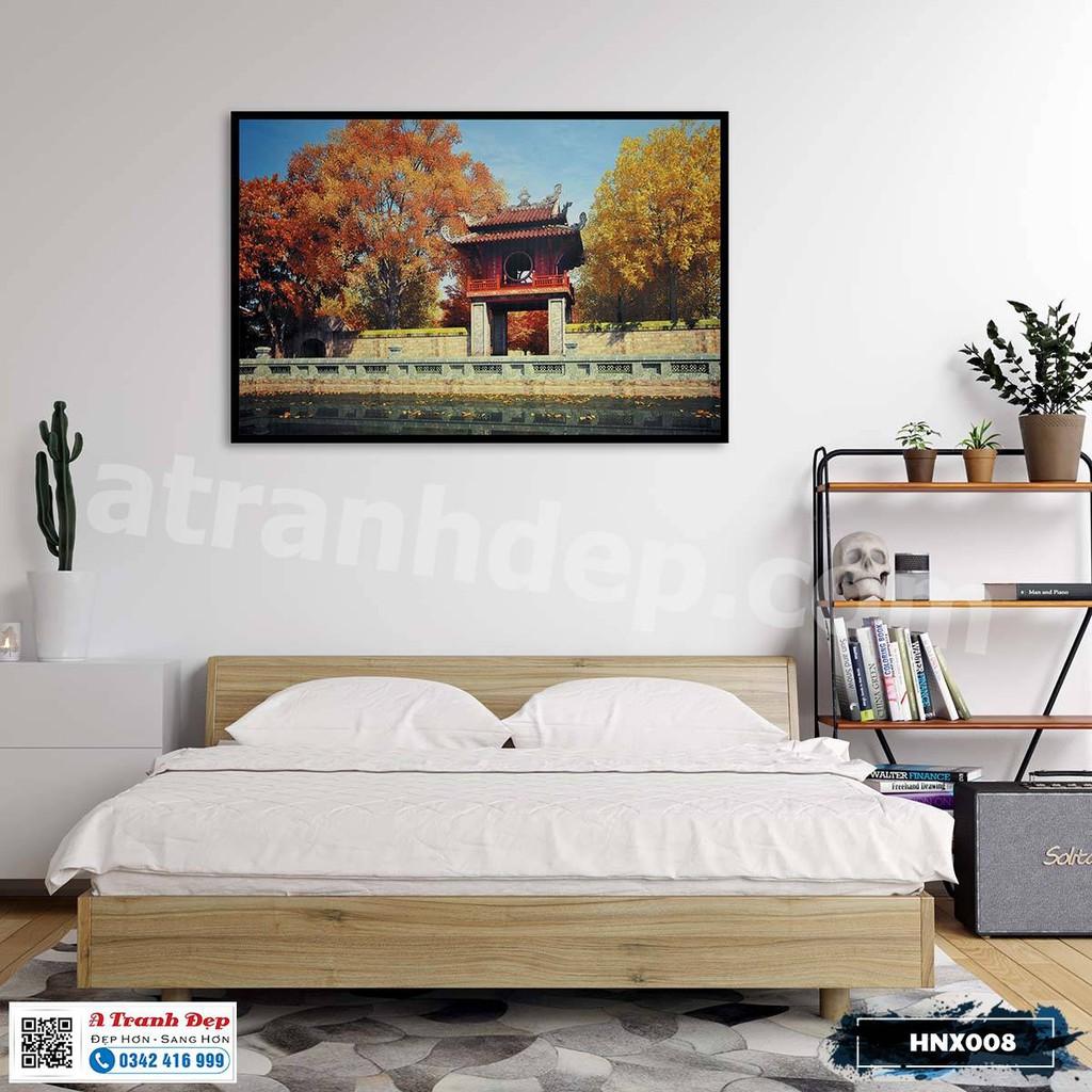 Tranh trang trí siêu nhẹ phong cảnh Hà Nội xưa - HNX008