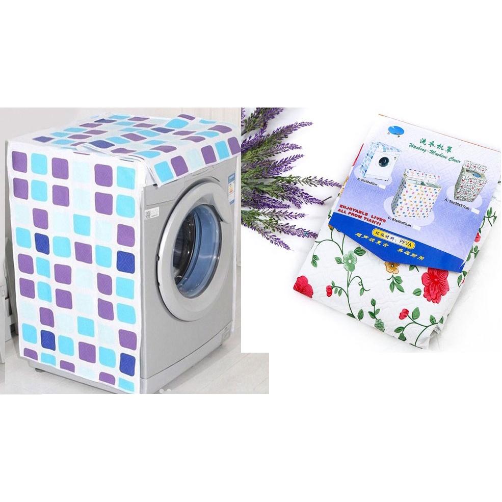 Vỏ Bọc trùm máy giặt cửa trên và ngang chất liệu dày dặn-chống bụi chống nước tiện lợi