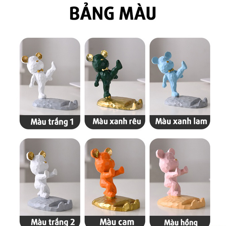 Giá Đỡ Máy Tính Bảng , Điện Thoại Hình Gấu Cute Mini Để Bàn Làm Việc Đồ Decor Trang Trí Bàn Làm Việc Đáng Yêu